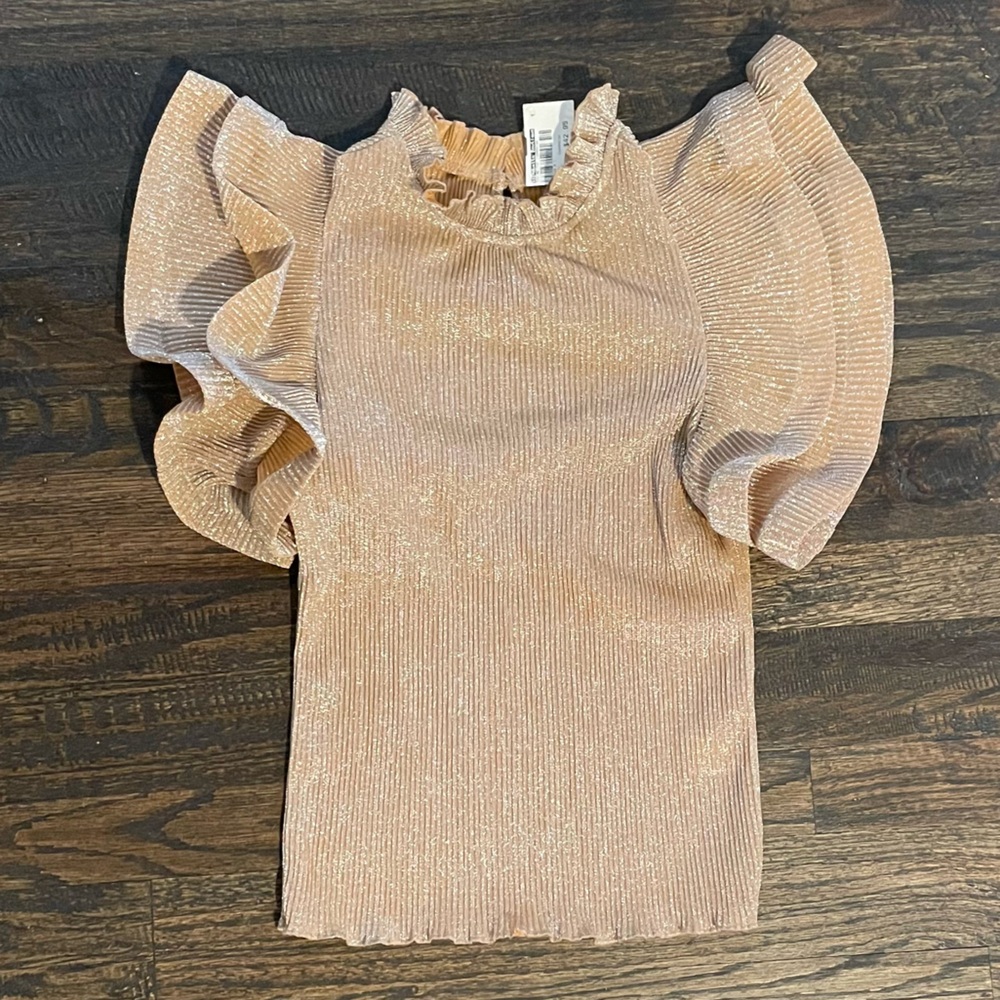 NEW!!! - Sparkly cream blouse (M)